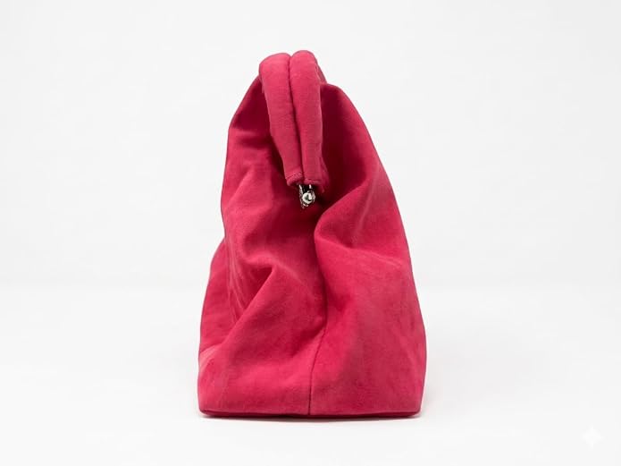 Pink Velvet Clutch Purse