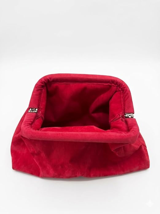Pink Velvet Clutch Purse