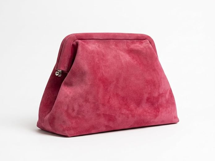 Pink Velvet Clutch Purse