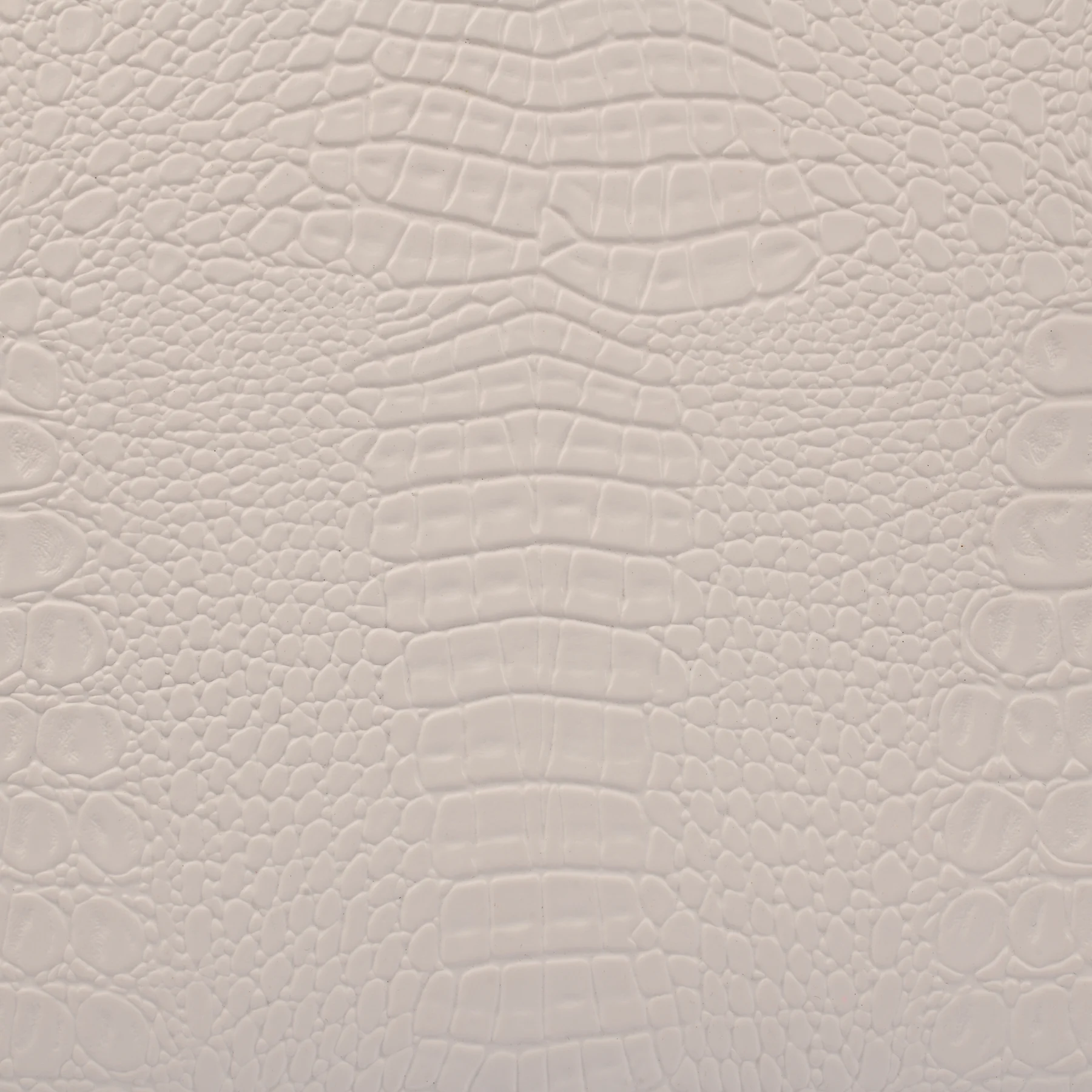 Croc White vegan leather laptop sleeve showing fabric close view.